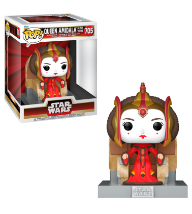 Funko POP Deluxe Star Wars Amenaza Fantasma: Reina Amidala en el trono