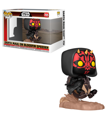 Funko POP Ride Star Wars Amenaza Fantasma: Darth Maul en Bloodfin Speeder