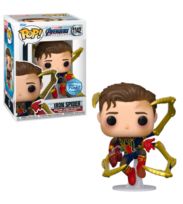 Funko POP Endgame: Iron Spider con NanoGuantelete sin mascara (EXC)