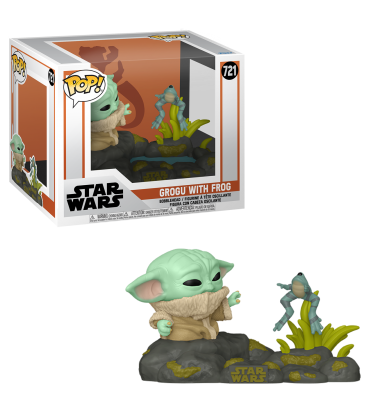 Funko POP Deluxe The Mandalorian: Grogu con rana