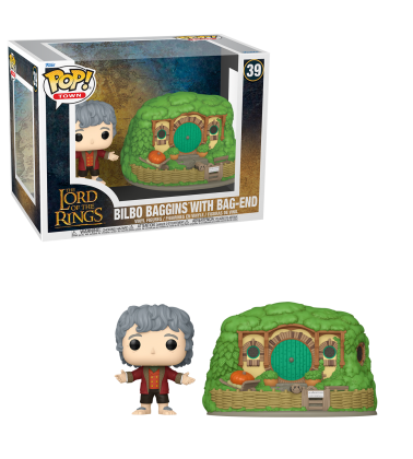 Funko POP Town El Señor de los anillos: Bilbo y Bolson cerrado