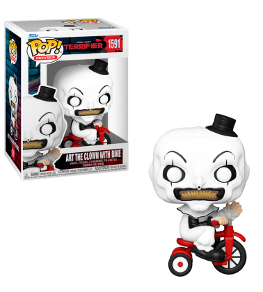 Funko POP Terrifier: Art the clown en triciclo