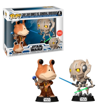 Funko POP Star Wars: Jar Jar Binks y General Grievous (2 pack EXC)